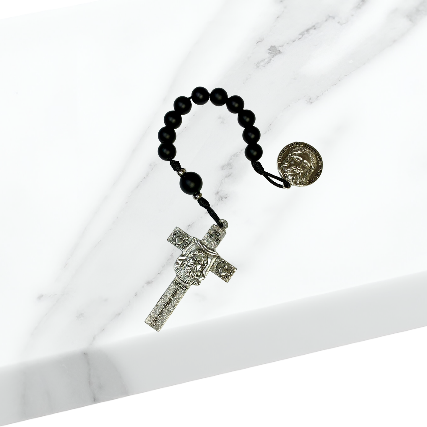 Handcrafted Single Decade Shroud Rosary - 3 Color Options