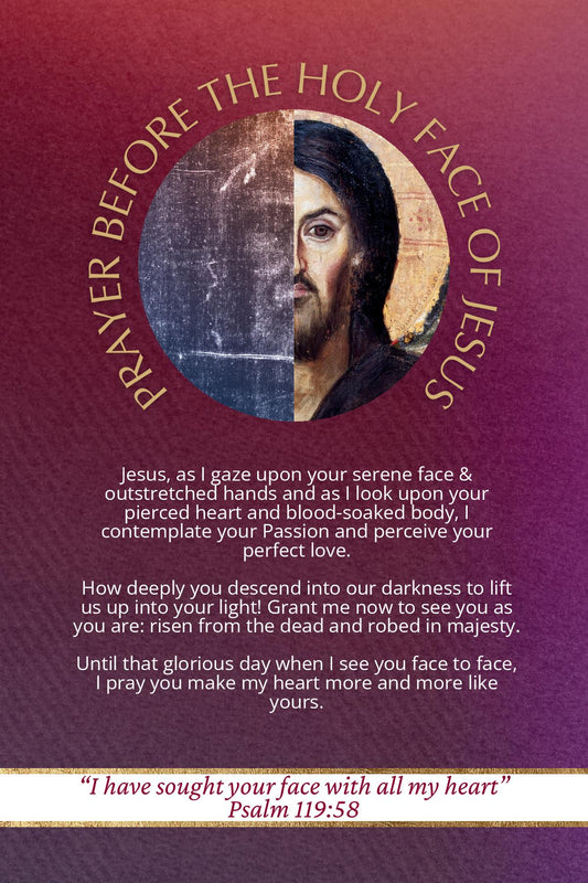 Othonia Prayer Before the Holy Face Card