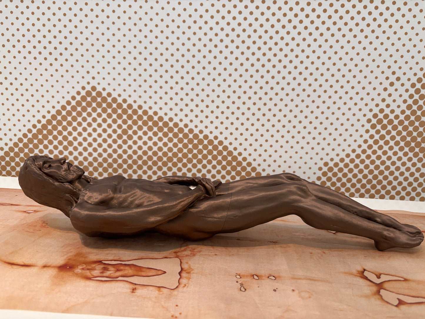 3D Corpus 20" Sculpture with Shroud of Turin Replica in Keepsake Box