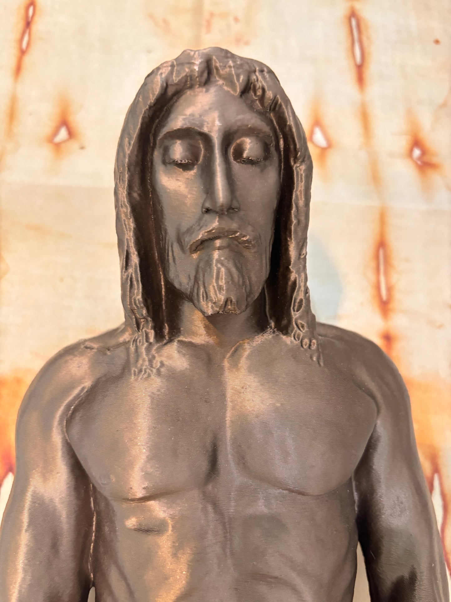 3D Corpus 20" Sculpture with Shroud of Turin Replica in Keepsake Box